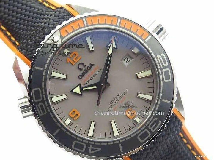 0313 UrbanStyle Planet Ocean 2016 43.5mm SS OM 1:1 Best Edition Gray Dial On Black Nylon Strap A 8168